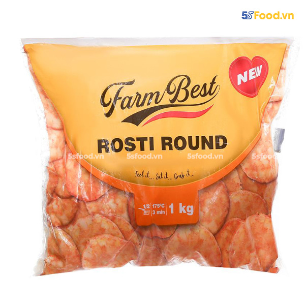 Khoai tây bánh đông lạnh Farm Best gói 1 kg