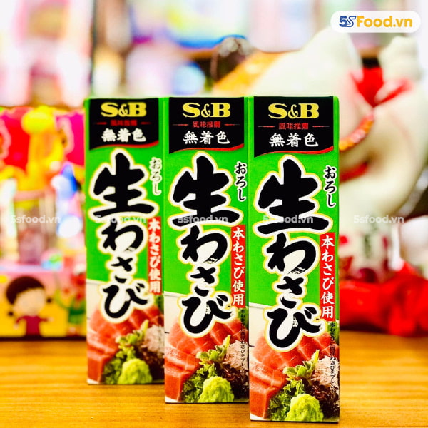 Mù tạt xanh S&B - nhập khẩu Nhật Bản vị cay nhẹ 43g