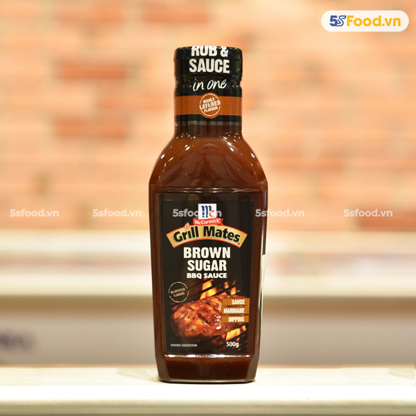 Sốt ướp BBQ vị đường nâu McCormick - Brown Sugar BBQ Sauce 500g