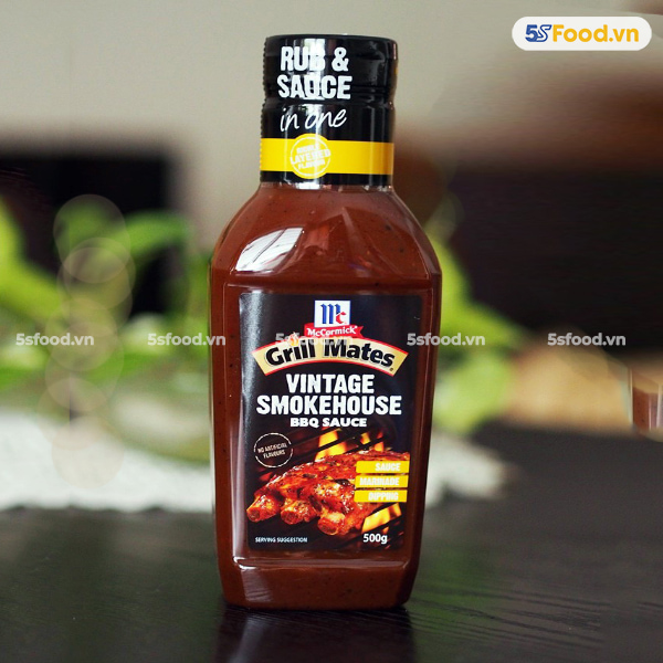 Sốt ướp BBQ vị xông khói McCormick - Vintage Smokehouse BBQ Sauce 500g