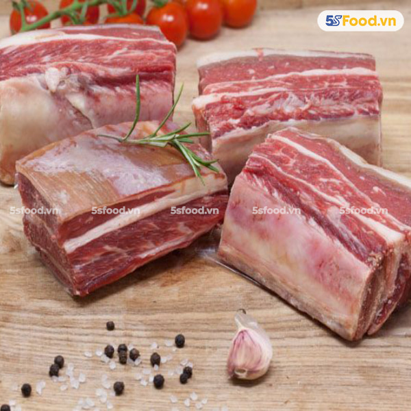 Sườn non bò Mỹ có xương - Short Rib Bone In USDA Choice (loại cao cấp)