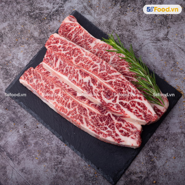 Sườn non rút xương bò Wagyu Snake River Farms (SRF)