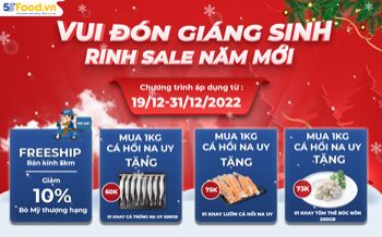 TẶNG NGAY CÁ TRỨNG NA UY HOẶC TÔM THẺ BÓC NÕN KHI MUA TỪ 1KG CÁ HỒI NA UY 